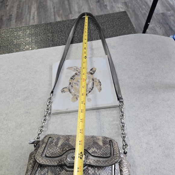 🐢 Coach F24849 Campbell Exotic Snakeskin Crossbody Bag - Picture 15 of 15